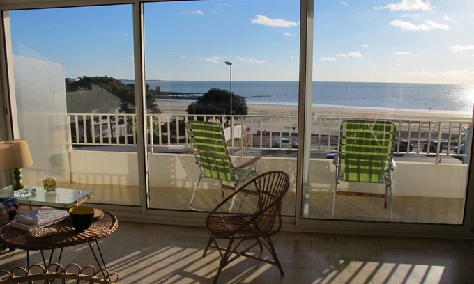 Saint-Georges-de-Didonne Appartement | Magnifique vue sur mer, 23 m2 de terrasse et déco 50