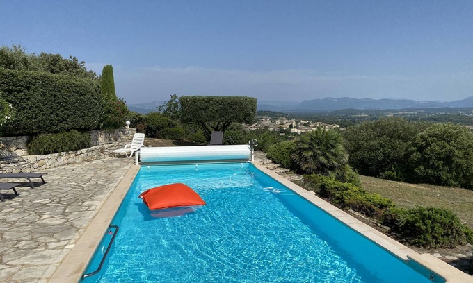 Saint-Marcel-les-Sauzet Villa | Maison au calme, ouverte sur une superbe vue panoramique de la Drôme provençale