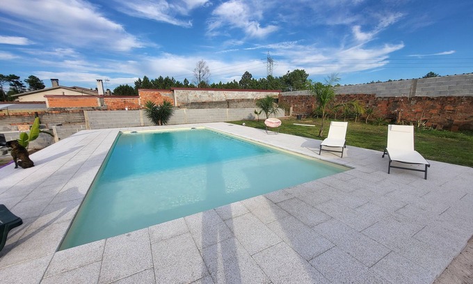 Cantanhede Maison | Magnifique Maison neuve de plain pied avec piscine à 10 mn de la plage
