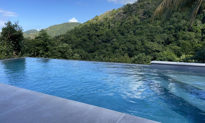 Les Anses-d'Arlets Maison | Magnifique villa sur la canopée, piscine à débordement sans vis-à-vis