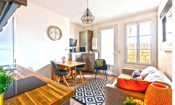 Enghien-les-Bains Appartement | Magnifique F2 centre-ville 12 min Paris - 4 pers.
