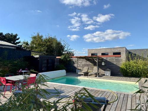 Roncherolles-sur-le-Vivier Appartement | Magnifique maison d'architecte pour 8 pers avec piscine privée