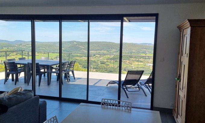 Mollans-sur-Ouveze Villa | Magnifique villa avec vue panoramique proche du Mont Ventoux