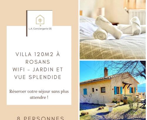 Rosans Appartement | Magnifique Villa de 120m2 Jardin et vue splendide WIFI