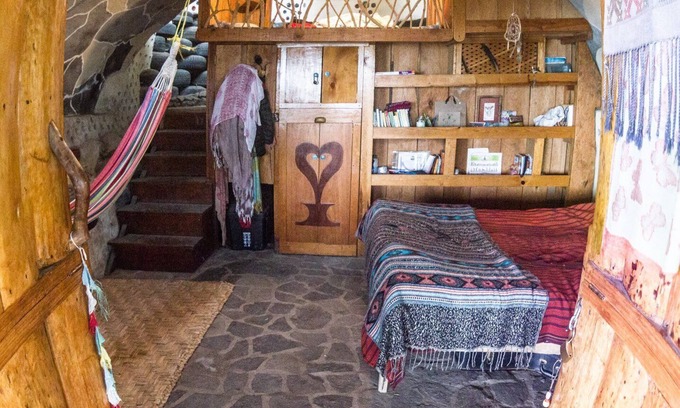 San Marcos La Laguna Maison | Appartement Earthship Cabin Cave avec vue sur le lac EPIC