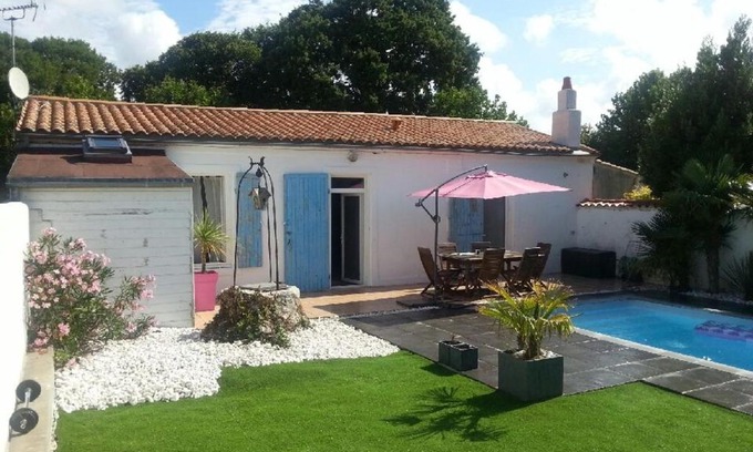 Angoulins Maison | Maison 4 Pers. Décorée avec Piscine & WiFi - FR-1-535-14