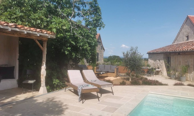 Puylagarde Maison | Maison A Colombages Dans LE Quercy