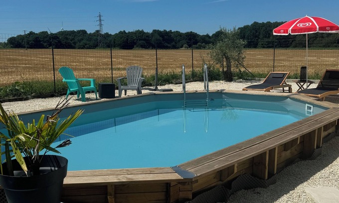 Archingeay Cottage | Maison calme de 60m2 en campagne avec piscine