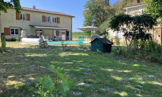 Cudos Autre | Maison Dans Airial au Milieu de la Forêt Avec Piscine 10x5 m