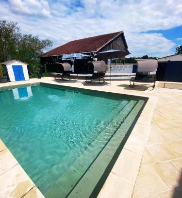 Savignac-sur-Leyze Maison | Maison de campagne Piscine, jacuzzi 2P Monflanquin