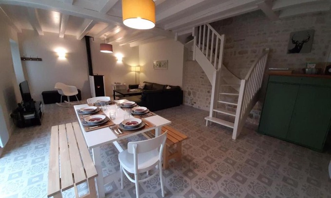 Coulonges Maison | Maison de charme avec équipements bébé, vélos, fibre, proximité rivière - Coulonges - FR-1-653-127