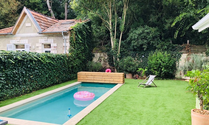 Grand Parc-Paul Doumer Maison | Maison de Charme Avec Jardin Piscine Coeur de Bordeaux