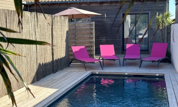 Angoulins Maison | Maison de l'océan piscine chauffée 100m des plages 2 chambres