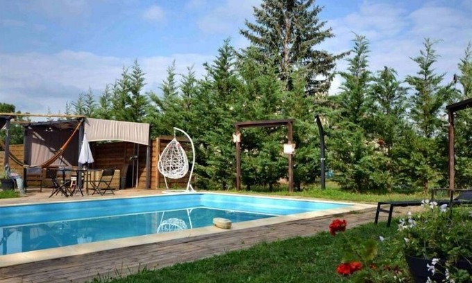 Malay Maison | Maison de Vacances avec Piscine pour 12 Personnes (à coté voie verte pour vélo)