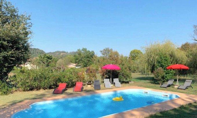 Jaujac Maison | MAISON DES SOURCES JAUJAC 4**** 7CH PISCINE PARC ARBORE