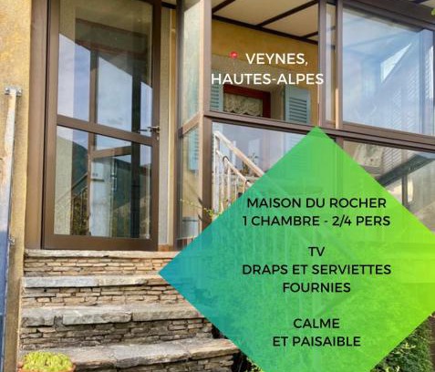 Veynes Appartement | Maison du Rocher Veynes - 2 à 4 personnes - Draps et Serviettes fournies