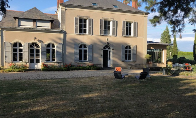 Sainte-Gemmes-sur-Loire Villa | Maison familiale à la campagne, piscine sécurisée, 6 chambres
