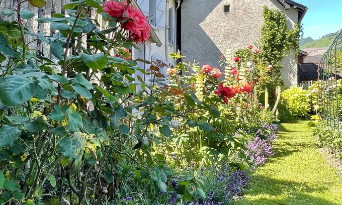 Accous Maison | Maison Hirondelle - a charming village home with a peaceful garden