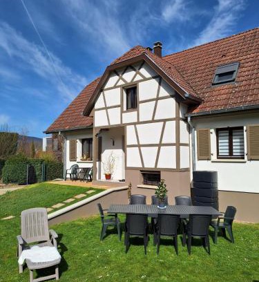 Wintzenheim Maison | Maison individuelle, 10 minutes de Colmar 4 chambres - 8 personnes - 2 sdb