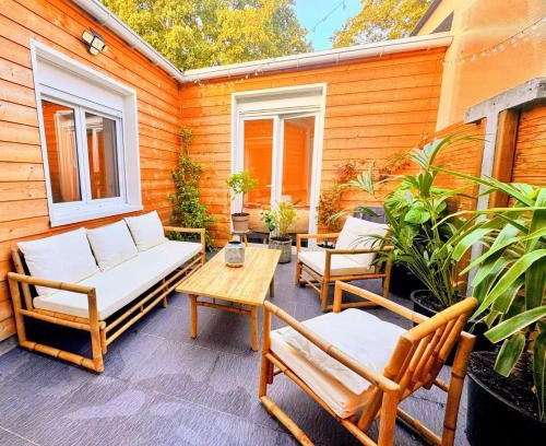 Fives Maison | Maison Langevin 2-Bedroom House with Cozy Garden & Patio
