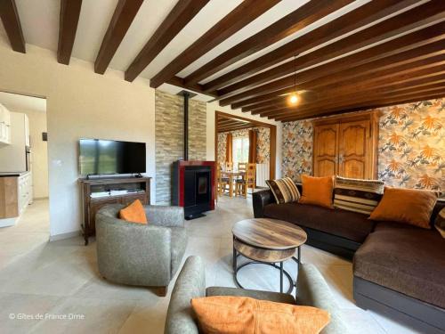 Moutiers au Perche Maison | Maison spacieuse au cœur du Perche, jardin clos, WIFI, animaux admis - FR-1-497-232
