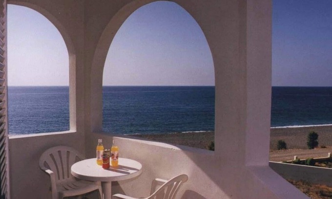 Makry Gialos Appartement | Makrigialos: Ikaros grande appartement avec 2 chambres à coucher, Wifi, vue mer