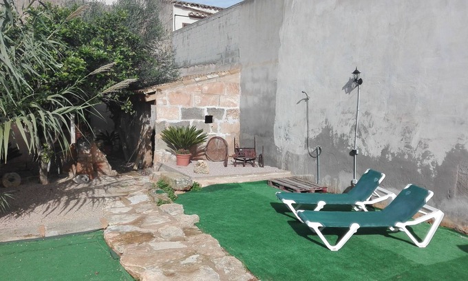 Santanyi Maison | Maison de style mallorquin. Avec terrasse et jardin (200m2) avec solarium