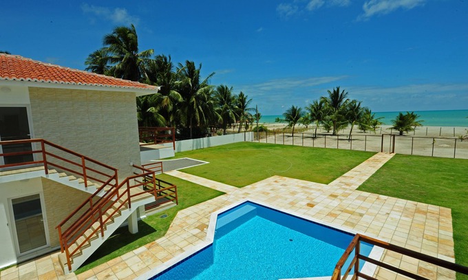 Pilar Appartement | Manga Verde Beach 04: Vue sur la piscine et la plage H