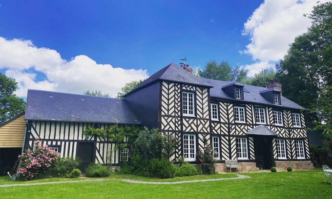 Fresne Cauverville Maison | Manoir de Cauverville - 12 Personnes - Piscine
