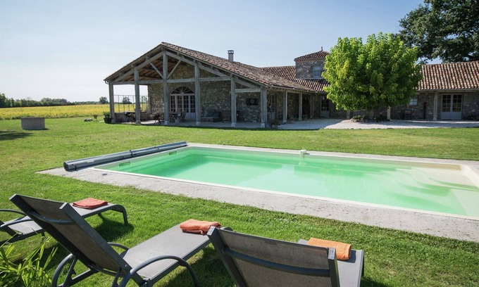 Fargues-sur-Ourbise Villa | Manoir à Fargues avec piscine et jardin