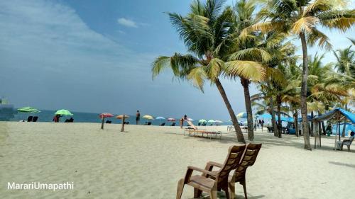Mararikulam Lit Et Petit-Déjeuner | Marari Umapathi Beach Villa