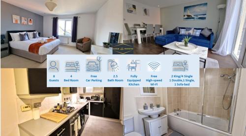 Cheltenham Appartement | Margam's Alvington House for Business Travellers, Relocator or Families with FREE Parking, High Speed Internet and fully equipped kitchen