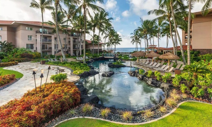 Poipu Hôtel | Marriott Waiohai Beach Club: 2 bedroom Villa on Poipu Beach - August