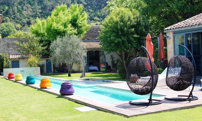 Sommieres Autre | Mas de caractère dans village Médiéval avec piscine, dans grand jardin arboré