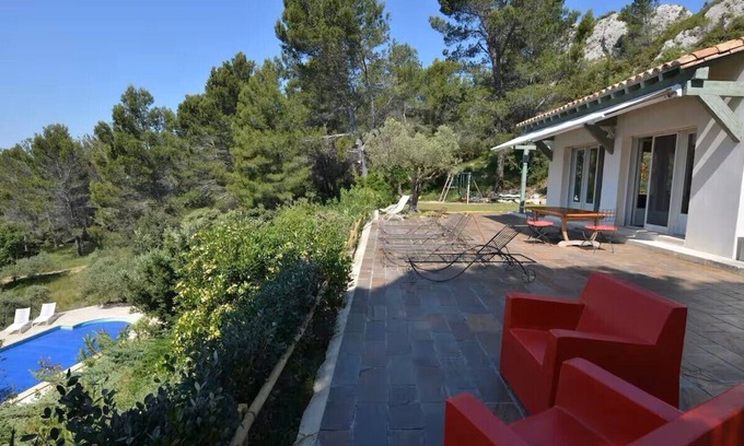 Les Baux-de-Provence Maison | Mas aux Baux de Provence avec piscine au coeur du parc régional des Alpilles