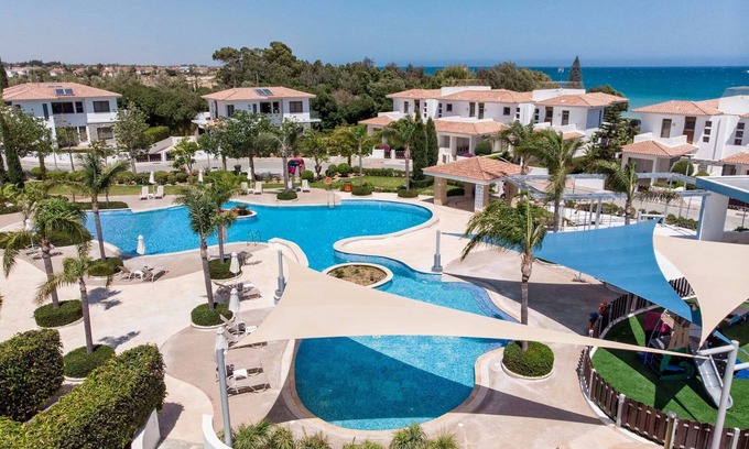 Mazotos Villa | Mazatos Beachfront Gardens | Villa with Side Sea View | Beautiful & Relaxing Complex | Three Bedrooms