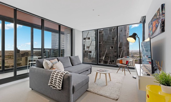 Melbourne Central Business District Appartement | MD1 - Spacieux 2BR / 2BTH APT + SEAVIEW!