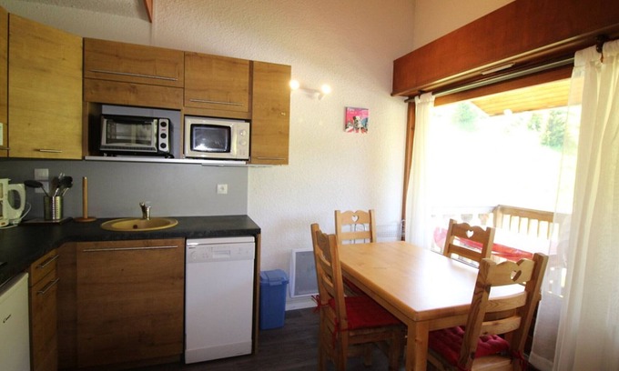 Auris Appartement | Studio mezzanine cabine 4 pers au pied des pistes, Auris en Oisans
