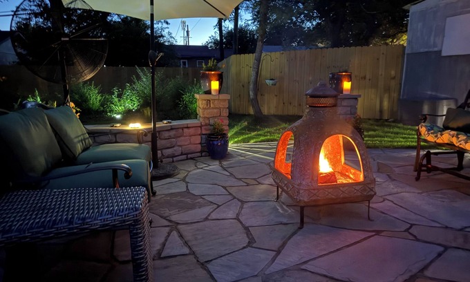 Tulsa Maison | Remodeled Midtown Cottage, stone patio, dog friendly, 7 min drive to Expo Sq.