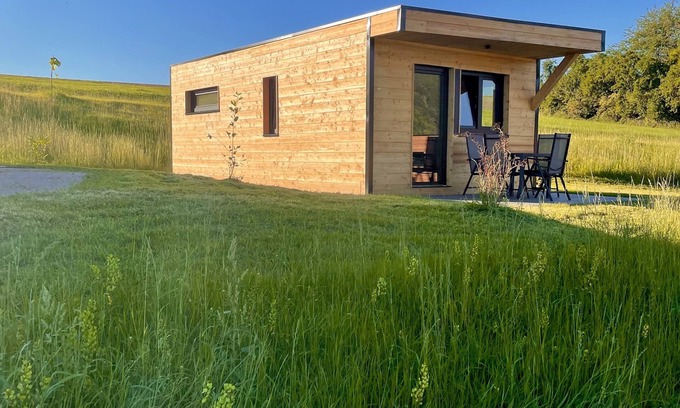 Edertal Chalet De Ski | Mini chalet on Lake Edersee with 2 bedrooms, incl. outdoor whirlpool