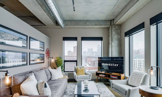 Warehouse District Appartement | Minnestay * Sable 87 ★ Voyageur d'affaires ★ À pied du tramway ★ Boucle nord