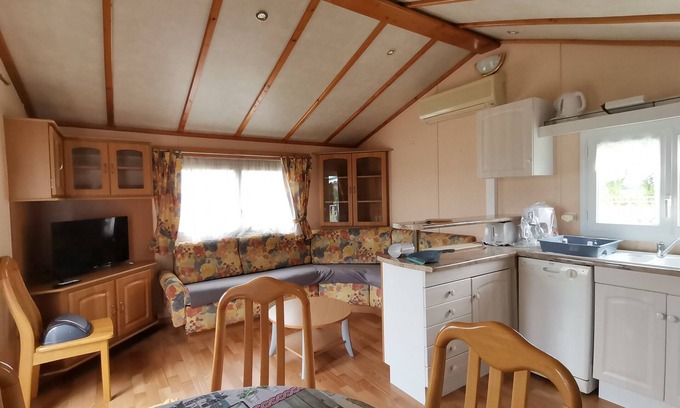 Bossee Maison | Mobile Home 5P standard Climatisé douche vue Lac