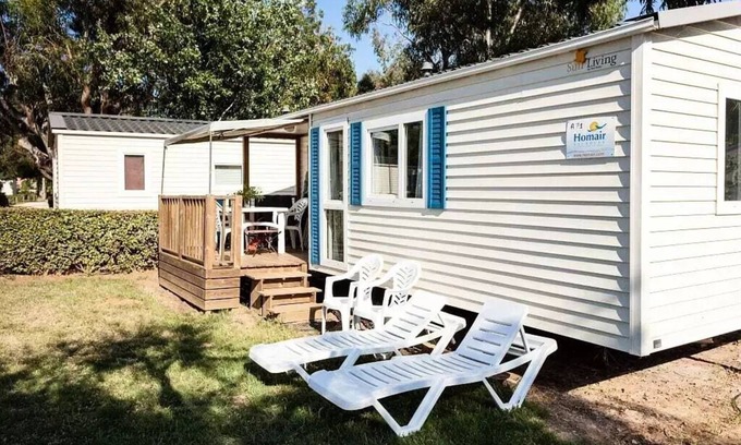 Saint-Cheron Maison | Mobile home Einfache Terrasse