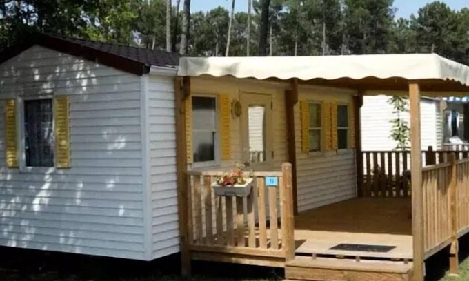 Saint-Paul-de-Vezelin Maison | Mobilheim 2 Schlafzimmer mit TV und Klimaanlage 4 Personen