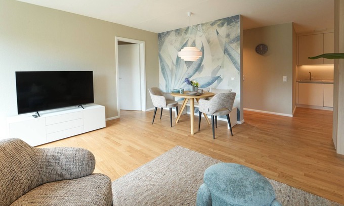 Sankt Georgen Appartement | Modern 101-Freiburg Apartment for 4 People with Terrace