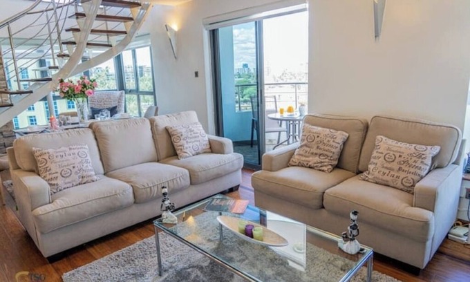 Kilimani Appartement | Modern 2-Bedroom Duplex Apartment with Free Parking