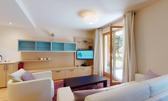 Madulain Appartement | Appartement moderne avec 3½ chambres, au rez-de-chaussée, d'environ 58m².