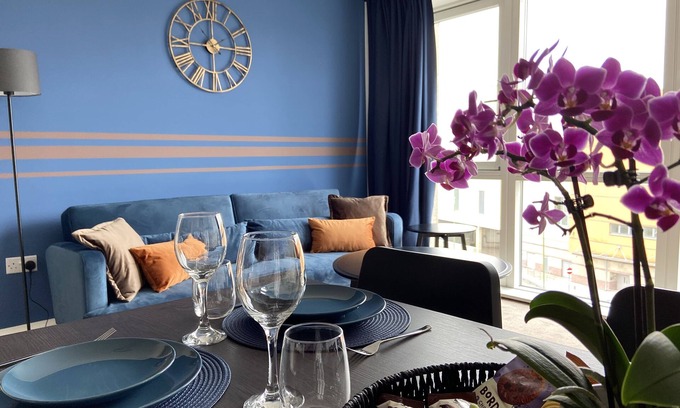 Hemel Hempstead Appartement | Modern and Comfortable 2-bed 2-bath Apartment Your Perfect Business Suite