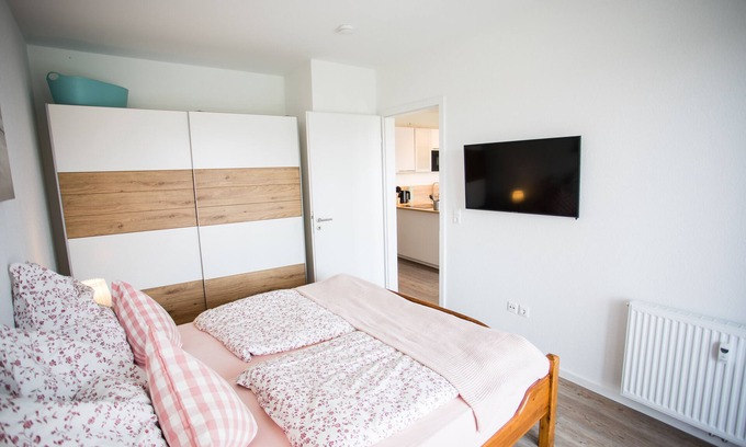 Wremen Appartement | Appartement moderne avec vue sur la digue, à Wremen