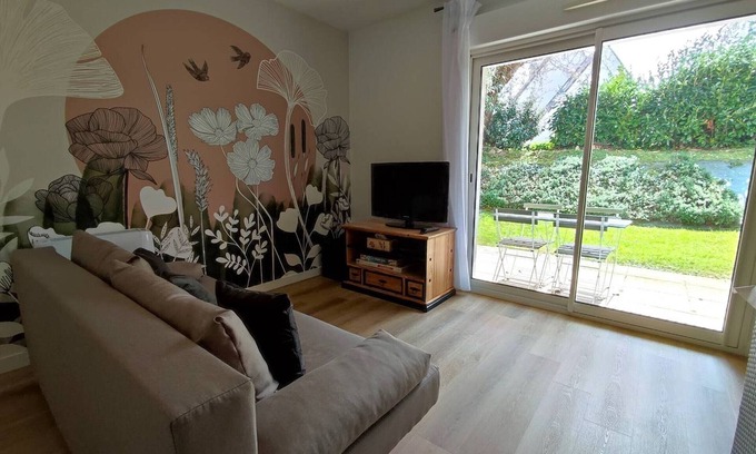 Trebeurden Appartement | Appartement avec WIFI, terrasse, jardin, parking privé à 800m de la plage à Trébeurden